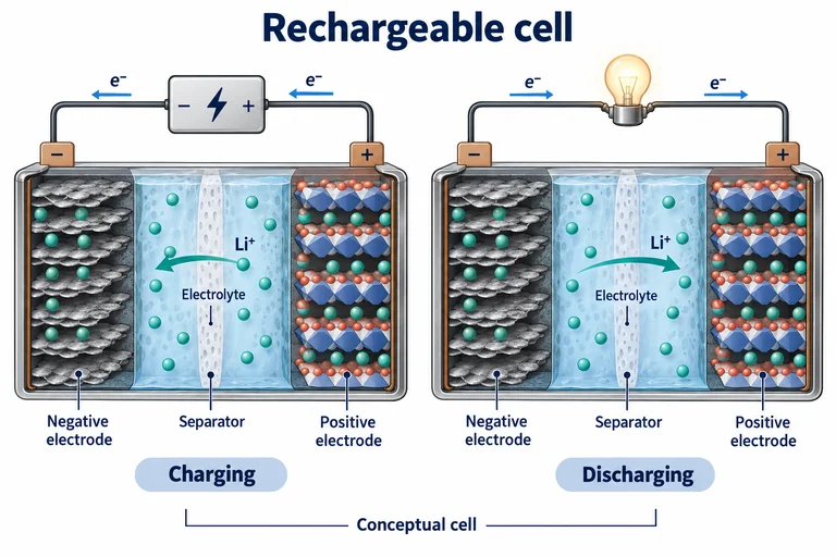 Lithium-ion charge and discharge