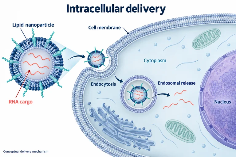 Intracellular nanoparticle delivery