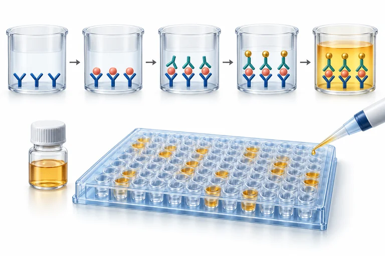 Sandwich ELISA workflow